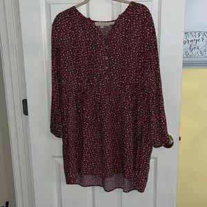 Floral loft, dress, size large, petite